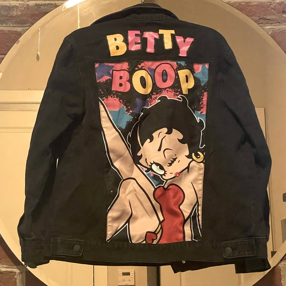 Betty Boop black jean jacket